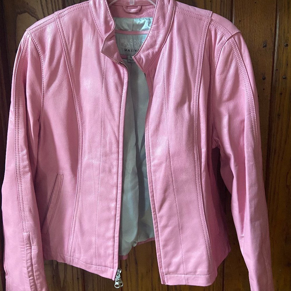 Pink Wilson's leather jacket L